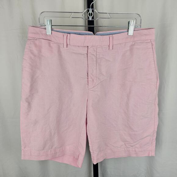 Vintage Y2K Polo Ralph Lauren Pink Cotton Shorts Mens 34 Preppy Classic Fit - Picture 1 of 6